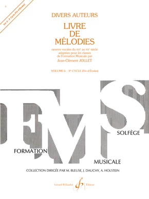 Livre de mélodies. Volume 6 